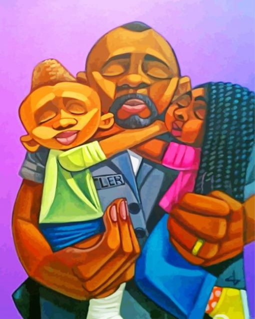 aesthetic-black-dad-and-kids-paint-by-numbers