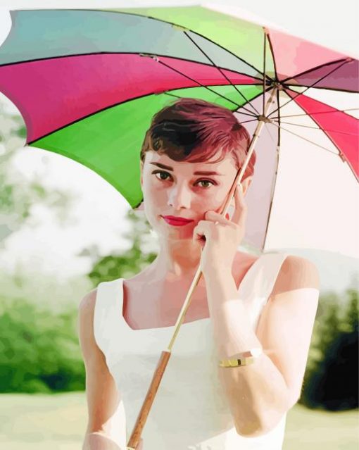 audrey-hepburn-with-umbrella-paint-by-numbers