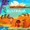 Australia Illustration paint by numbers