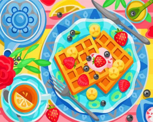 belgian-waffles-paint-by-numbers