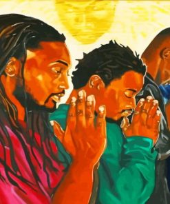 black-men-praying-paint-by-numbers