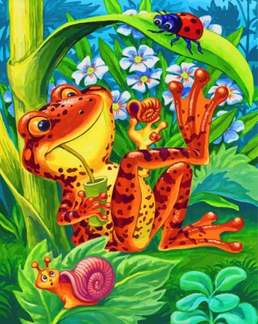 chilling-frog-paint-by-numbers