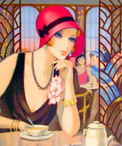 classy-woman-drinking-coffee-paint-by-numbers