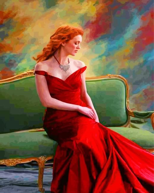 classy-woman-wearing-red-dress-paint-by-numbers