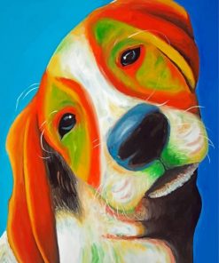 colurful-beagle-dog-paint-by-numbers