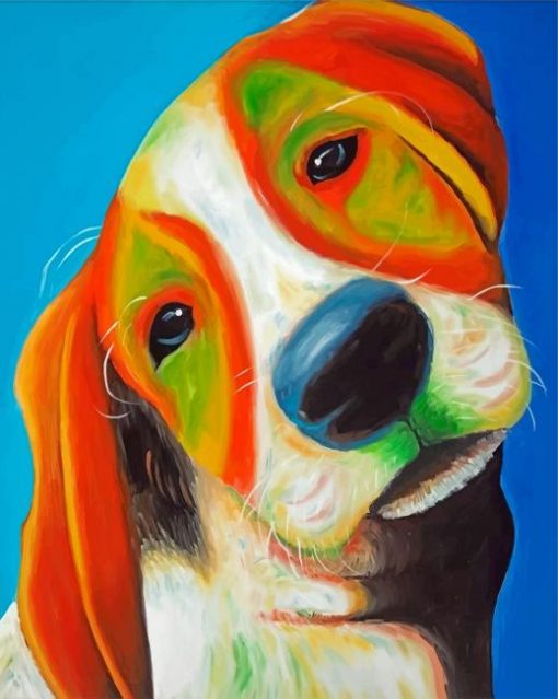 colurful-beagle-dog-paint-by-numbers