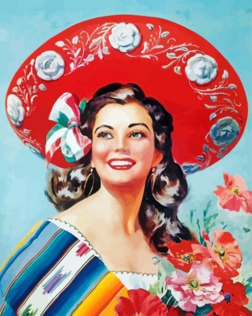 cool-beautiful-mexican-woman-paint-by-numbers