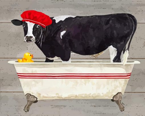 cow-taking-a-bath-paint-by-number
