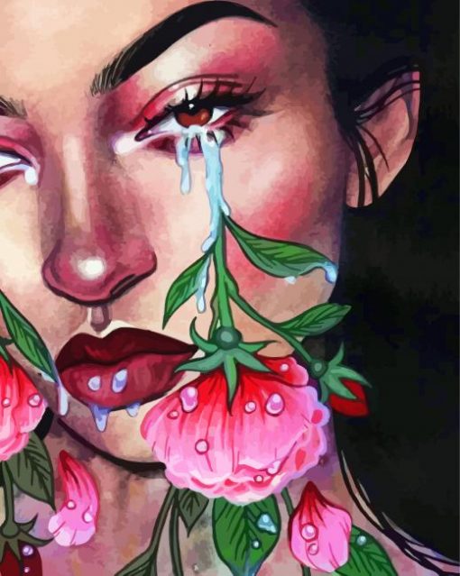 crying-flowers-paint-by-numbers