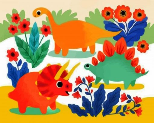 cute-dinosaurs-paint-by-number