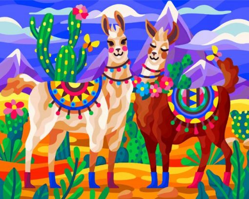 cute-llamas-paint-by-number