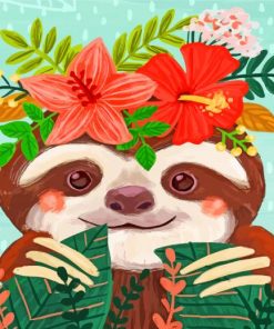 cute-sloth-paint-by-numbers
