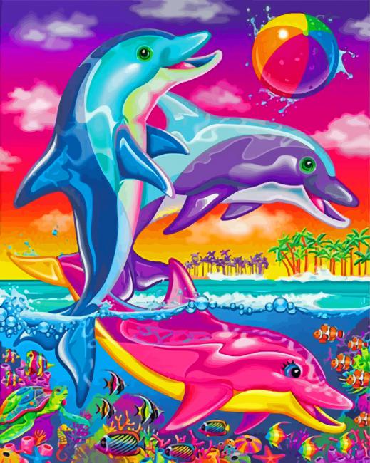 dolphins-playing-paint-by-numbers