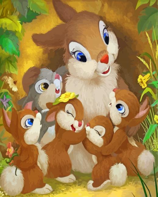 dorablle-rabbit-family-paint-by-number