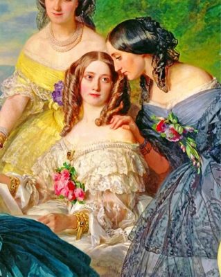 empress-eugenie-surrounded-by-her-ladies-in-waiting-paint-by-number