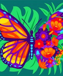 flowers-and-butterfly-paint-by-numbers