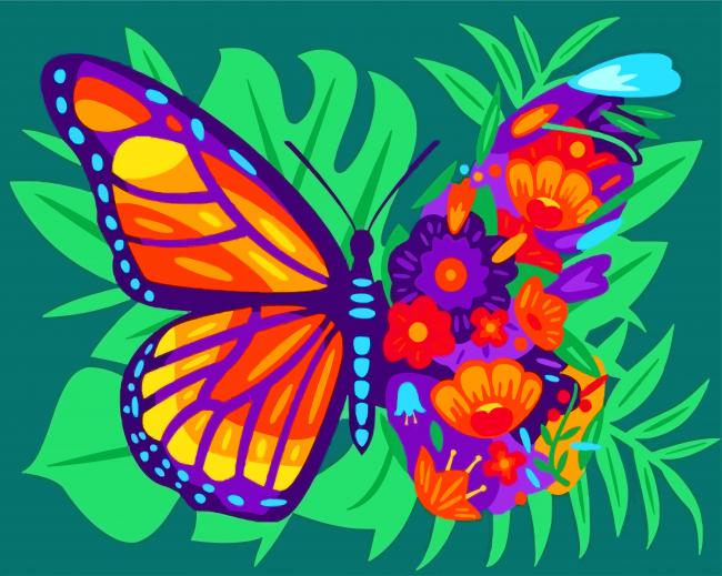 flowers-and-butterfly-paint-by-numbers