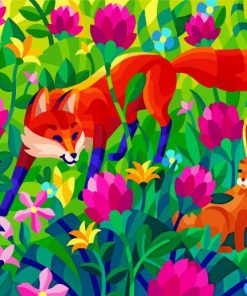 fox-and-rabbit-paint-by-number