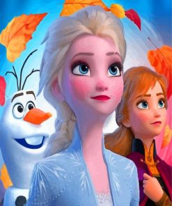 Frozen Animation paint by numbers