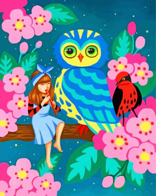 girl-and-birds-paint-by-number