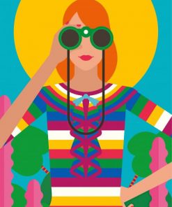 happy-hippie-woman-paint-by-number