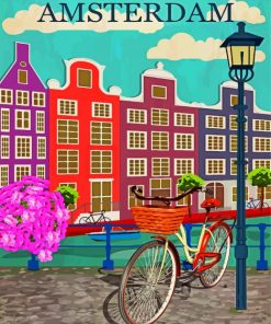 hybrid-bicycle-amsterdam-paint-by-numbers