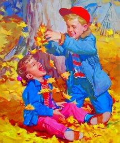 kids-enjoying-the-autumn-paint-by-number