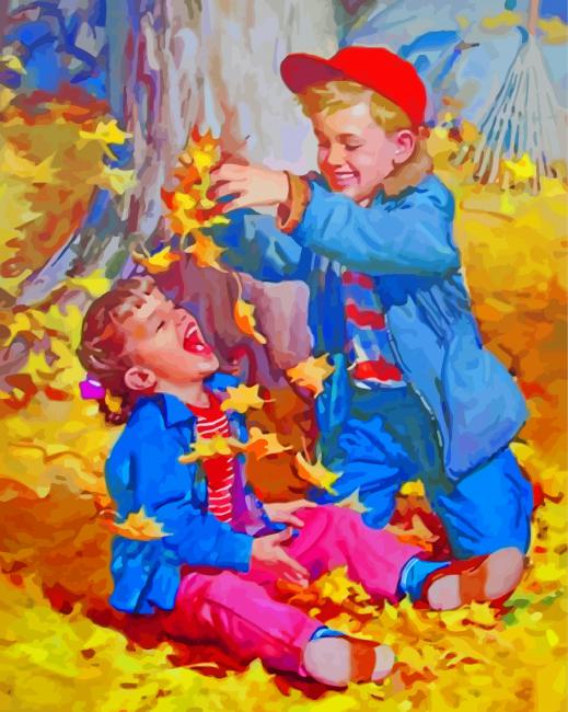 kids-enjoying-the-autumn-paint-by-number