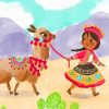 llama-and-mexican-girl-paint-by-numbers