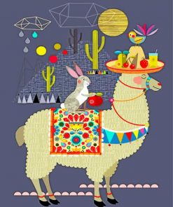 llama-and-rabbit-paint-by-numbers