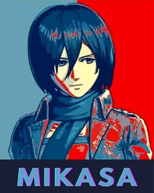mikasa-attack-on-titan-paint-by-numbers