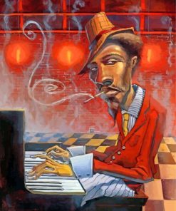 musician-black-man-paint-by-number