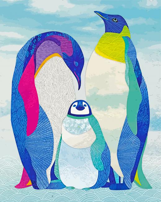 penguin-family-paint-by-numbers