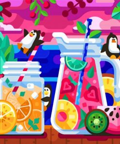 penguins-and-fruits-paint-by-numbers