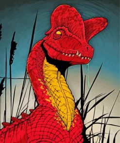 red-dinosaur-paint-by-number