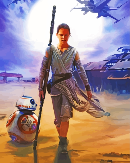 rey-star-wars-movie-Paint-by-bumbers