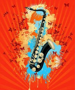 saxophone-with-abstract-swirl-on-retro-paint-by-numbersaxophone-with-abstract-swirl-on-retro-paint-by-number
