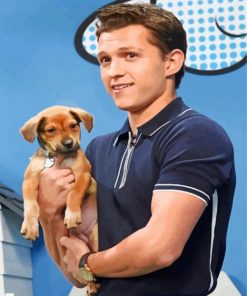 tom-holland-and-a-puppy-paint-by-number