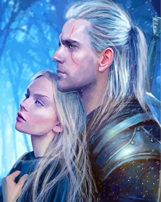 Geralt-and-his-lover-paint-by-numbers