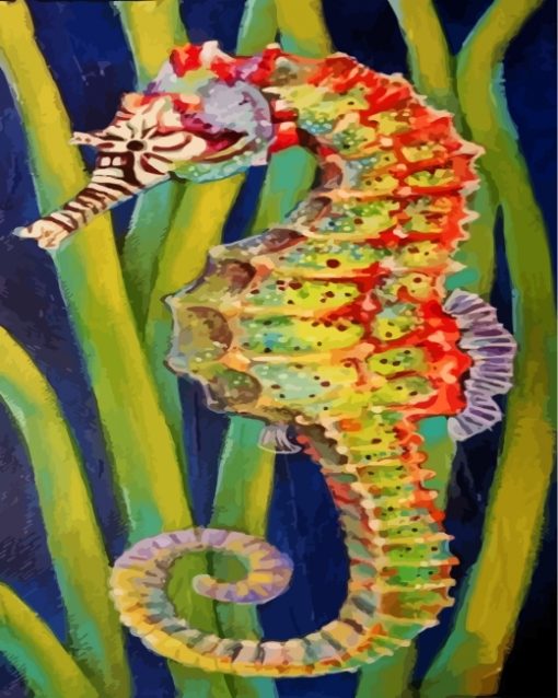 aesthetic-seahorse-paint-by-numbers