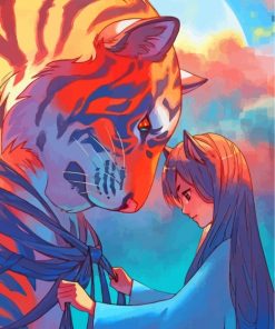anime-girl-with-tiger-paint-by-numbers