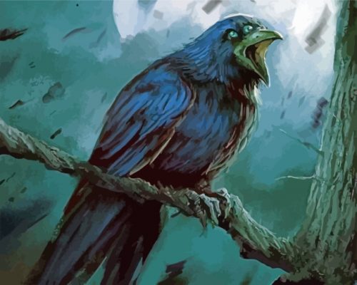Black Raven - Paint By Number - Num Paint Kit