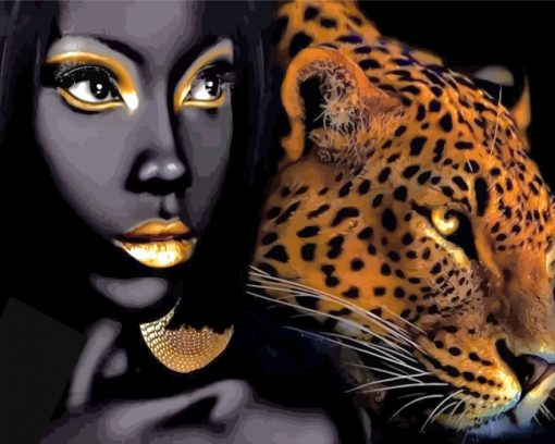 black-woman-and-tiger-paint-by-numbers