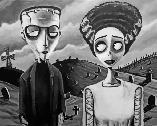 bride-and-frankenstein-art-paint-by-numbers