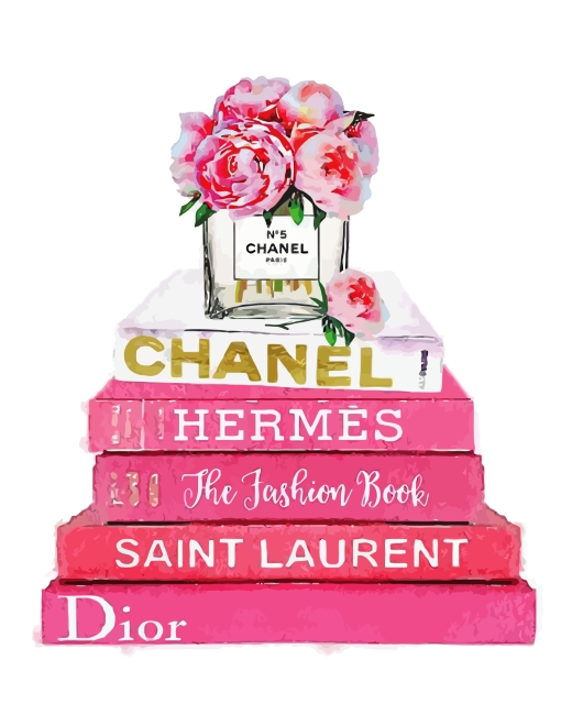 Chanel Perfume And Pink Brands - Paint By Number - Num Paint Kit