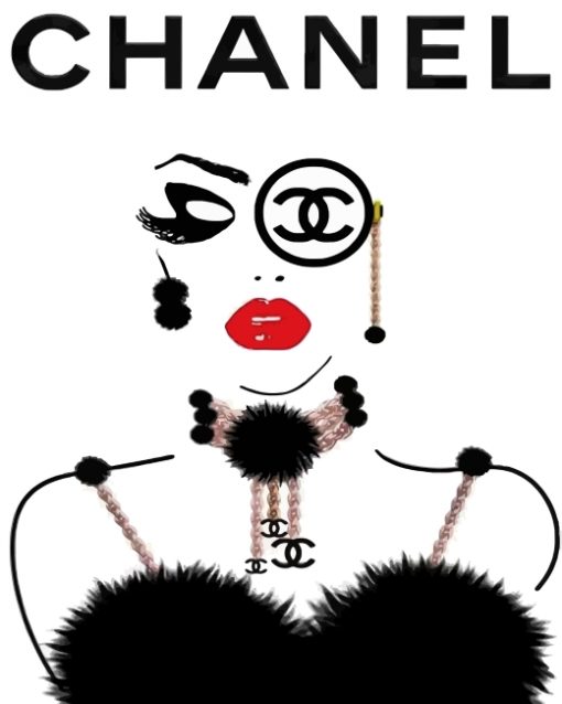 chanel-woman-paint-by-numbers
