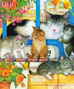 cute kitties-paint-by-numbers