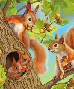 cute-squirrels-paint-by-numbers