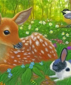deer-rabbit-paint-by-numbers