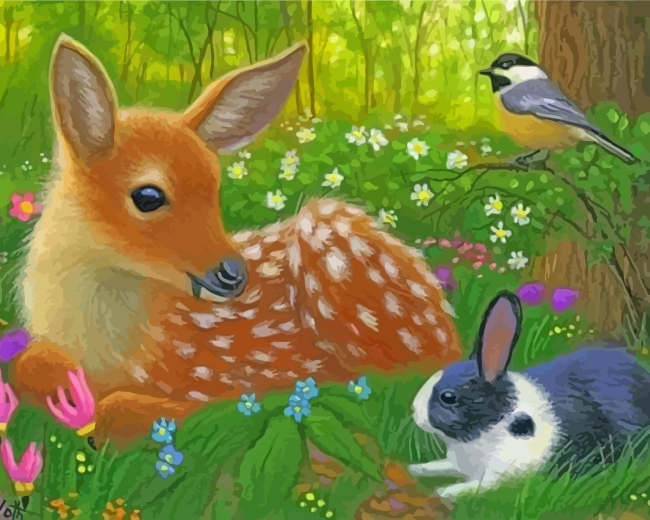 deer-rabbit-paint-by-numbers